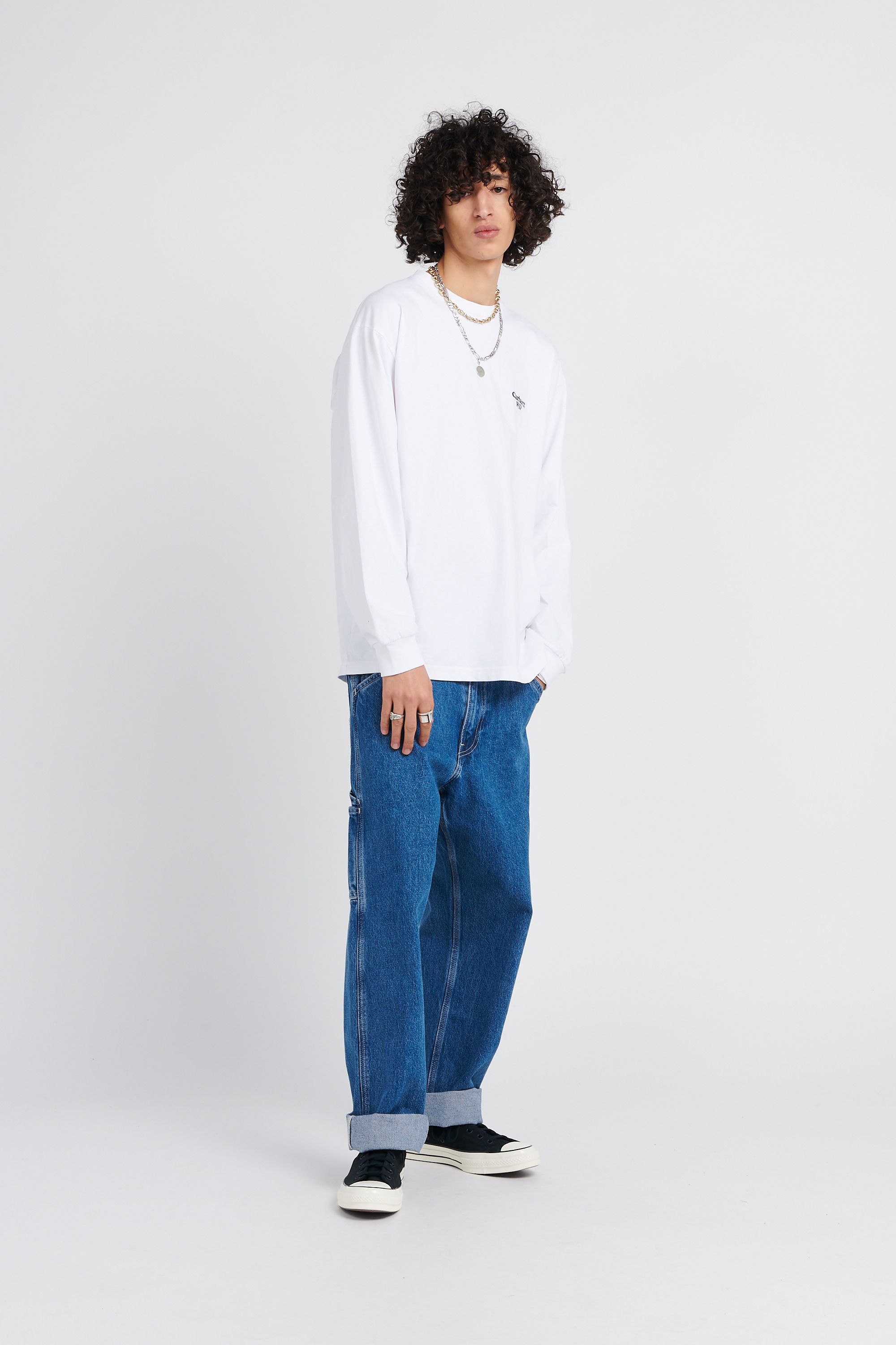 CARHARTT WIP T-shirt  L/S Paisley T-Shirt Blanc