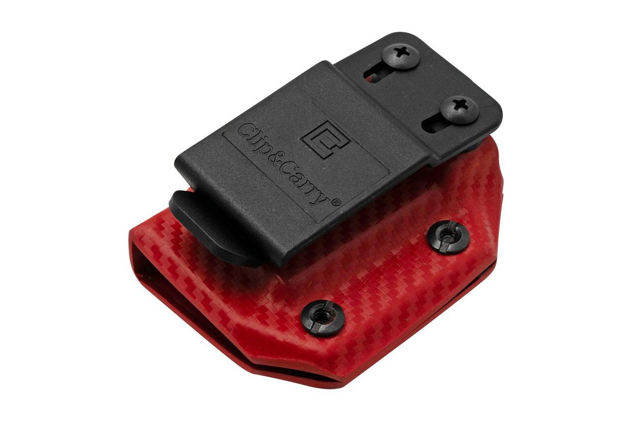 Clip And Carry Kydex Sheath Leatherman Super Tool 300, Carbon Fiber Red LST300-CF-RED riemholster