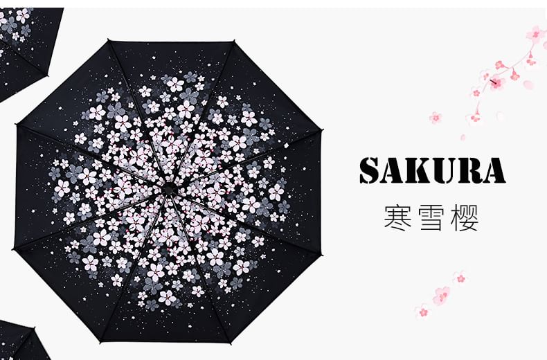 Worthbuy - Sakura Print Compacte Paraplu
