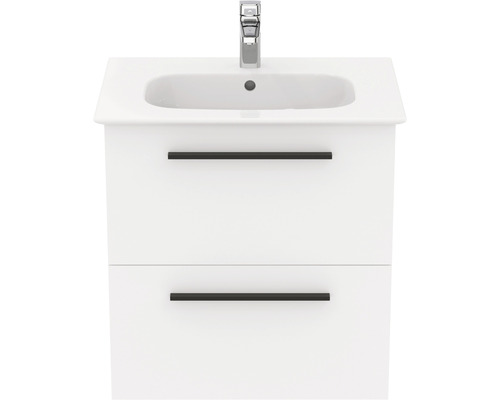 Badkamermeubelset Ideal Standard i.life A BxHxD 64 x 64,5 x 46 cm, frontkleur wit mat met wastafel keramiek wit K8742DU