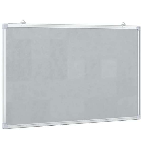 vidaXL Magnetisk tavle 80x50x1,7 cm aluminium