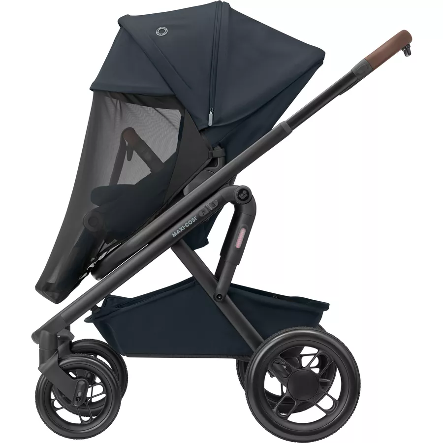MAXI COSI Kombikinderwagen Lila XP Plus 3 in 1 Set Essential Graphite mit Babyschale Pebble 360 Essential Black