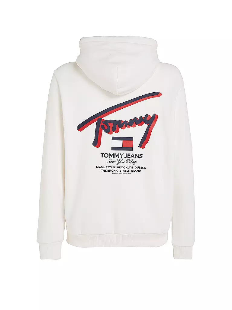 TOMMY JEANS Kapuzensweater - Hoodie  weiss