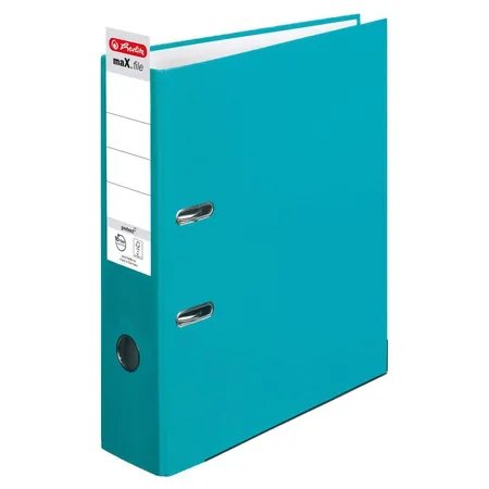 Herlitz Ordner PP A4 8cm FSC-Mix maXfile protect türkis