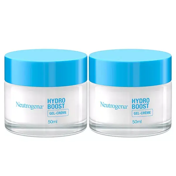 Neutrogena Hydro Boost Gel-Creme Creme Hidratante para Pele Sensível - Embalagem com 2 unidades de 50ml