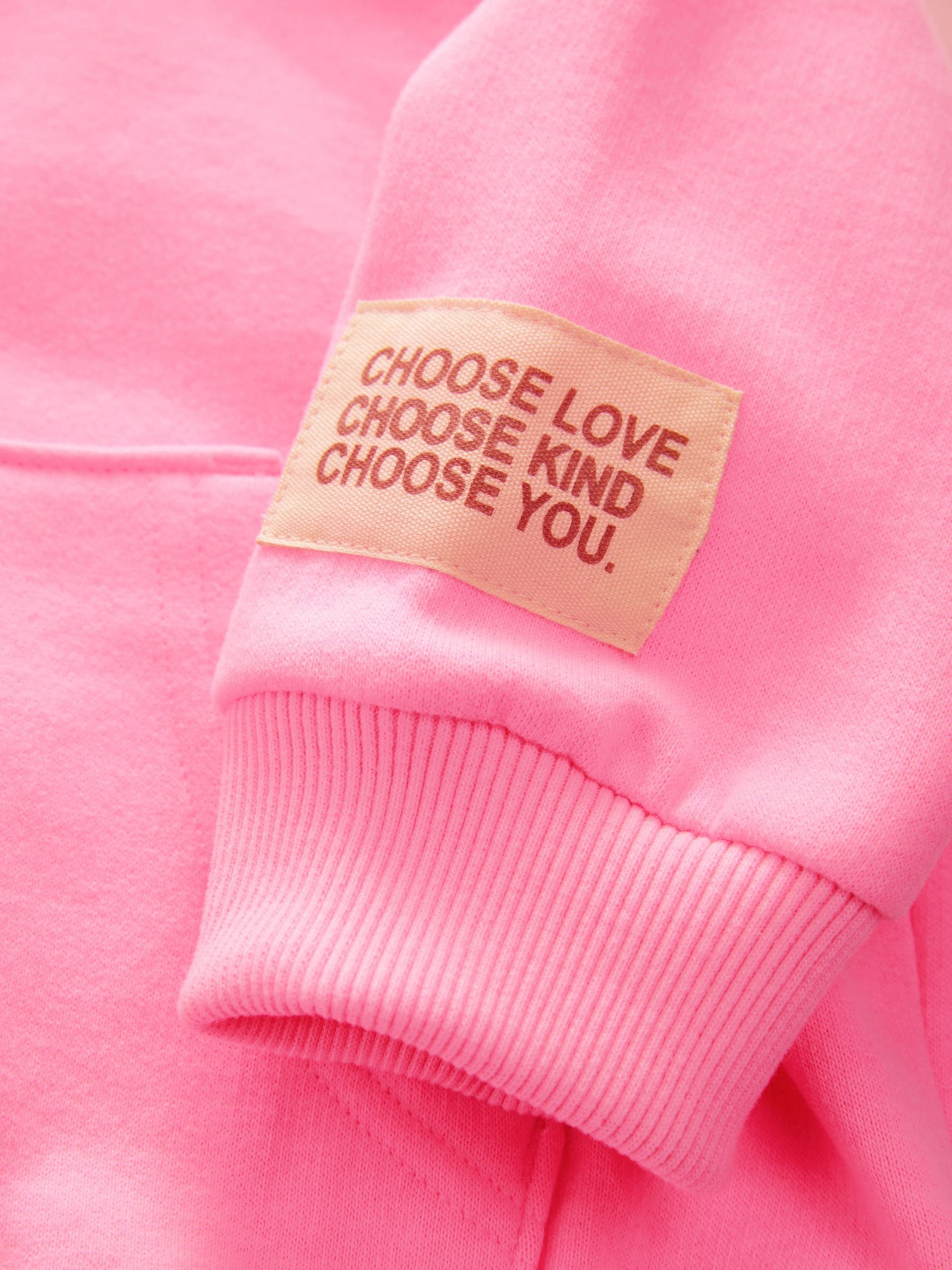 Felroze - Sweatshirt met kwartrits (3mnd -7jr)