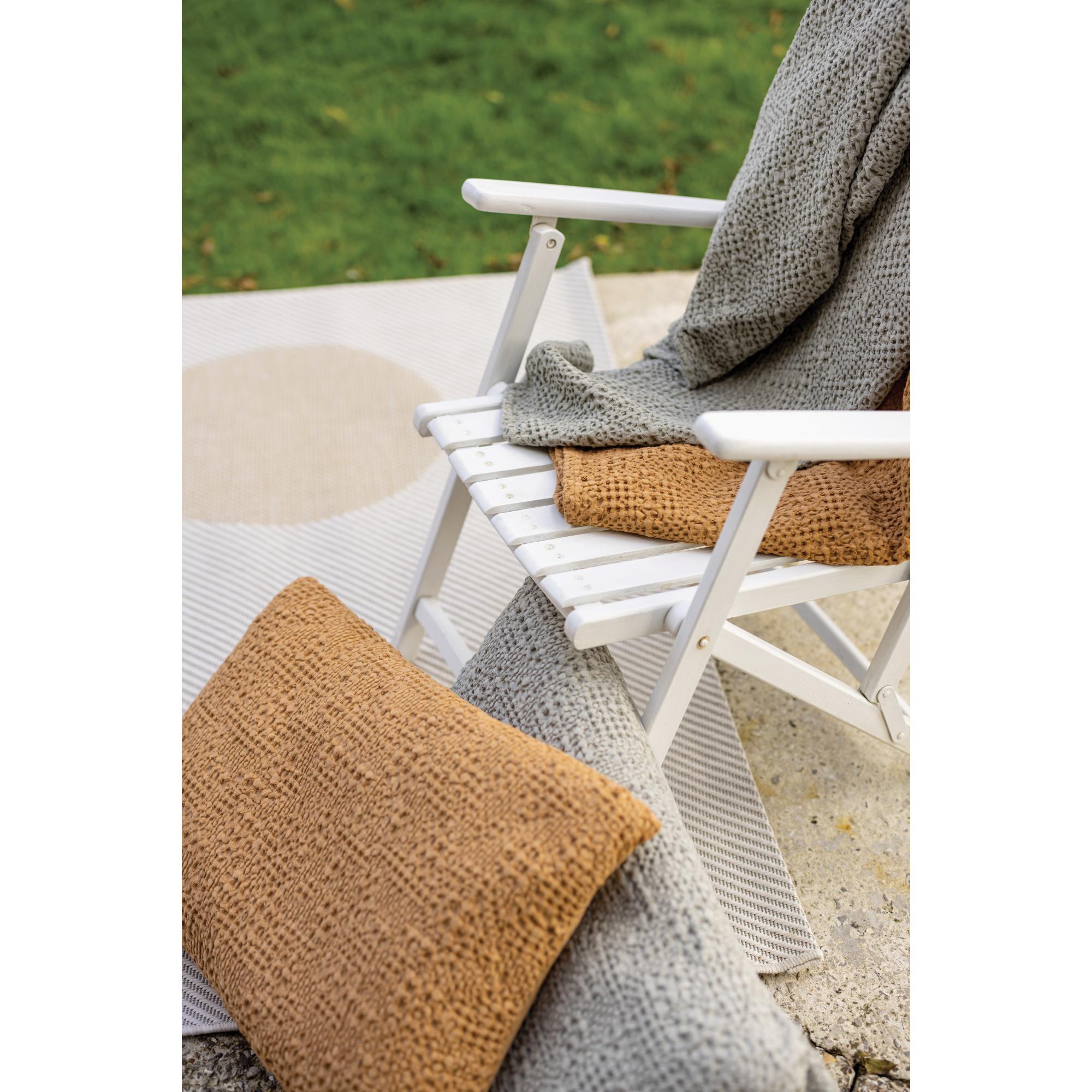 Plaid stonewashed tana pinede 140 x 200 cm