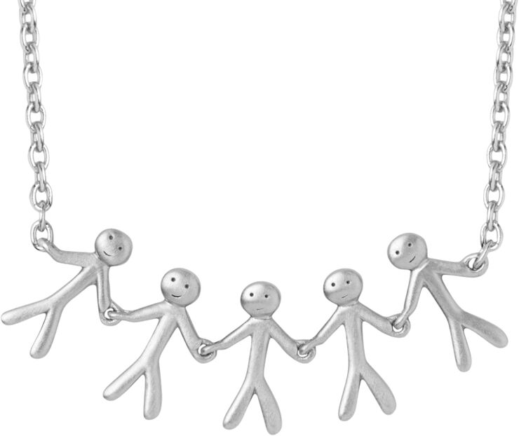 ByBiehl Together Family 5 necklace - silver Sølv