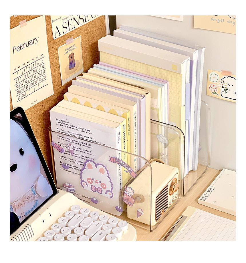 Yunikon - Transparante plastic bureau-organizer