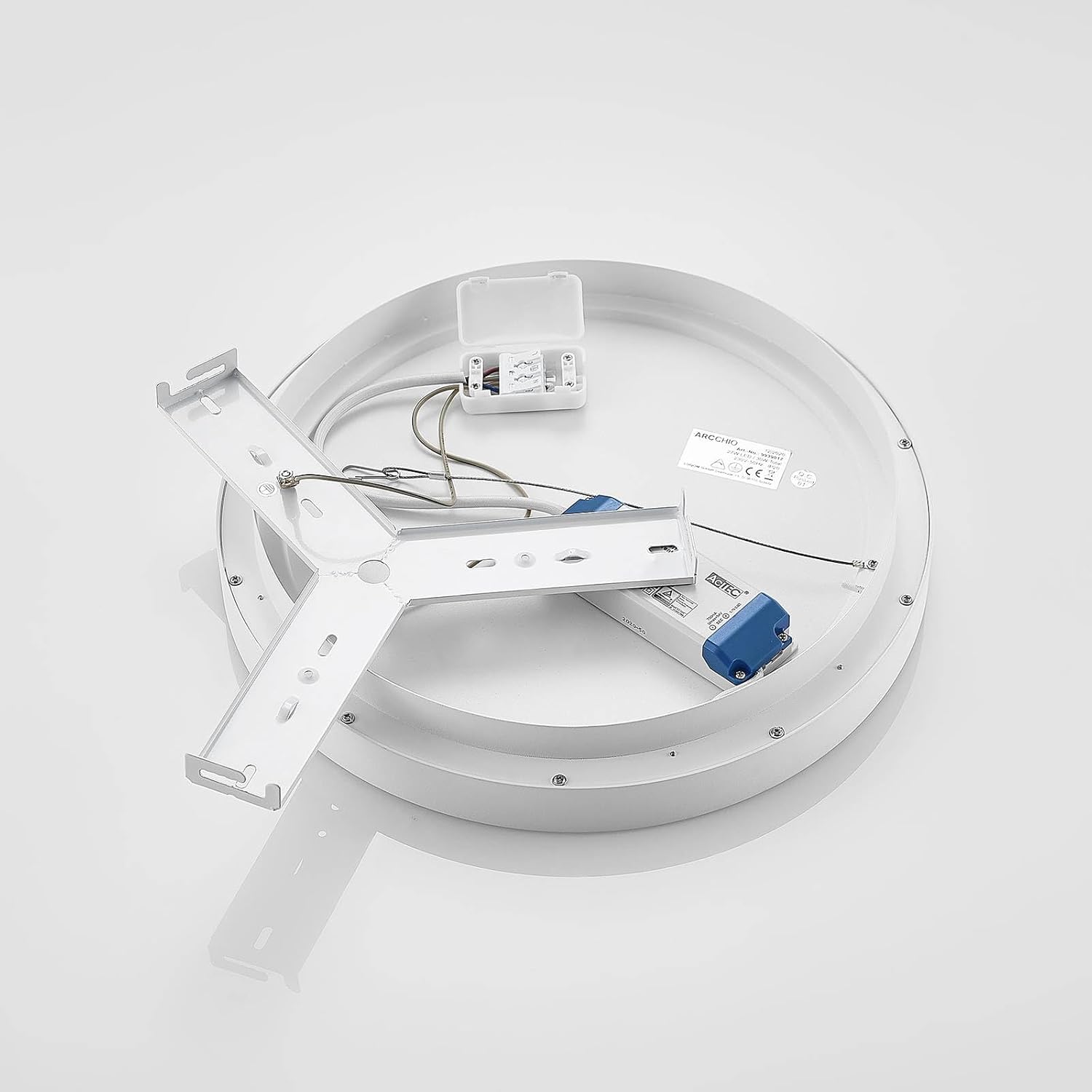 Arcchio LED Deckenleuchte Vivy (Modern) in Weiß aus Metall (1 flammig,) - Lampe Deckenlampe Küchenleuchte