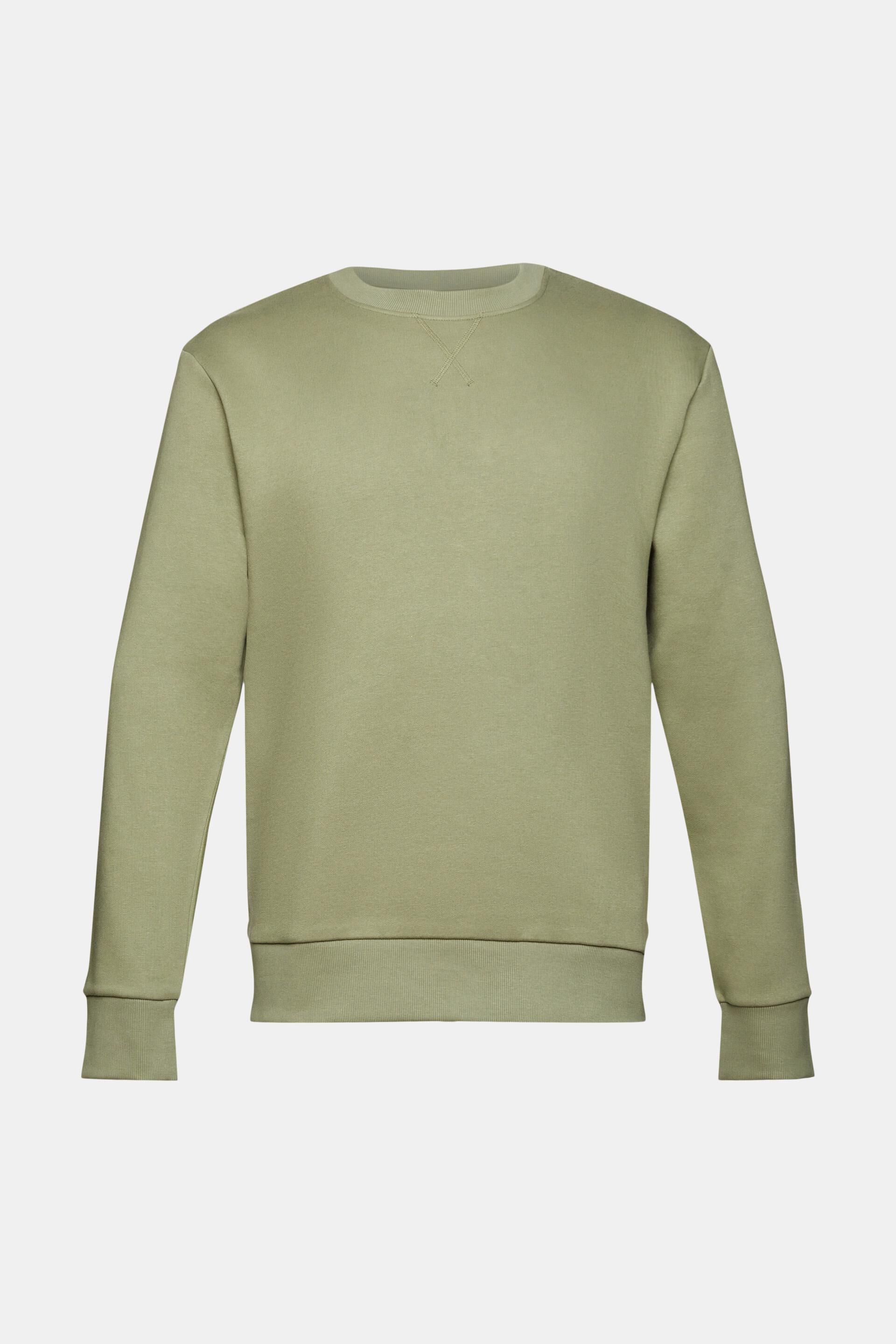 En matière recyclée le sweat-shirt unicolore