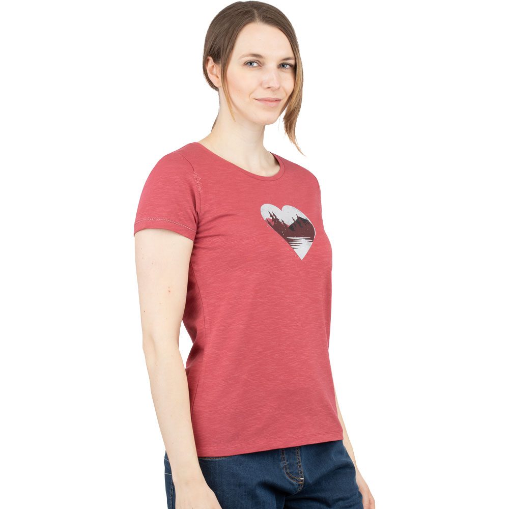 Chillaz Gandia Mountain Heart T-Shirt Damen rot