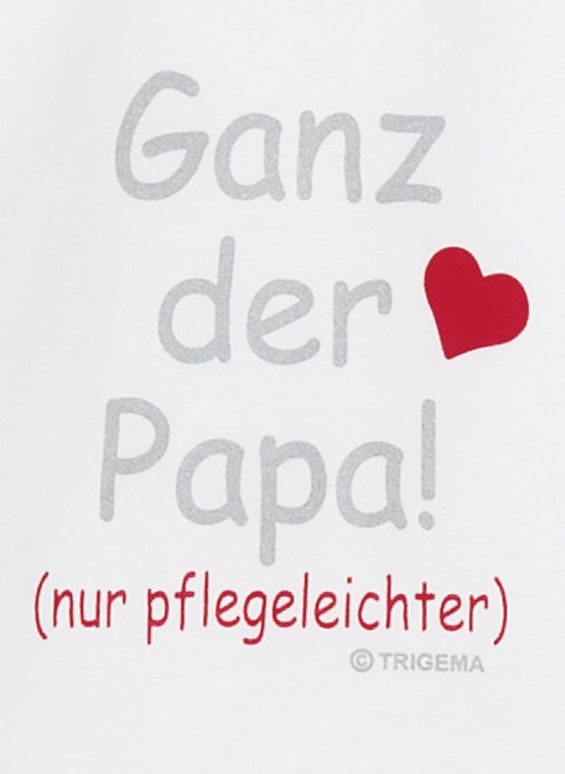 Trigema T-Shirt »TRIGEMA T-Shirt Papas Liebling«, 1 Stk.