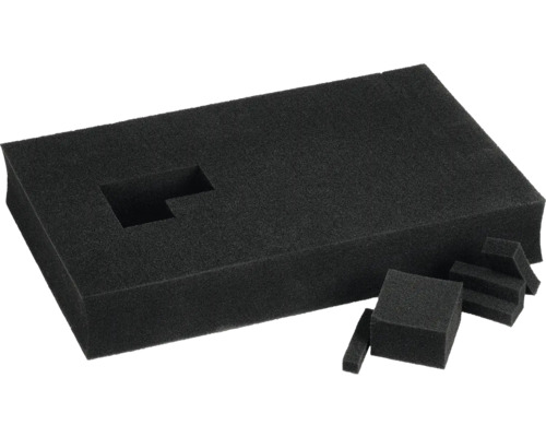 Einhell E-Case accessoireset bestaande uit voorgesneden roosterschuim.