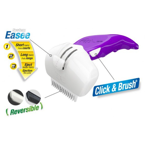 Escova para cães multiposições FoOlee Easee, roxa