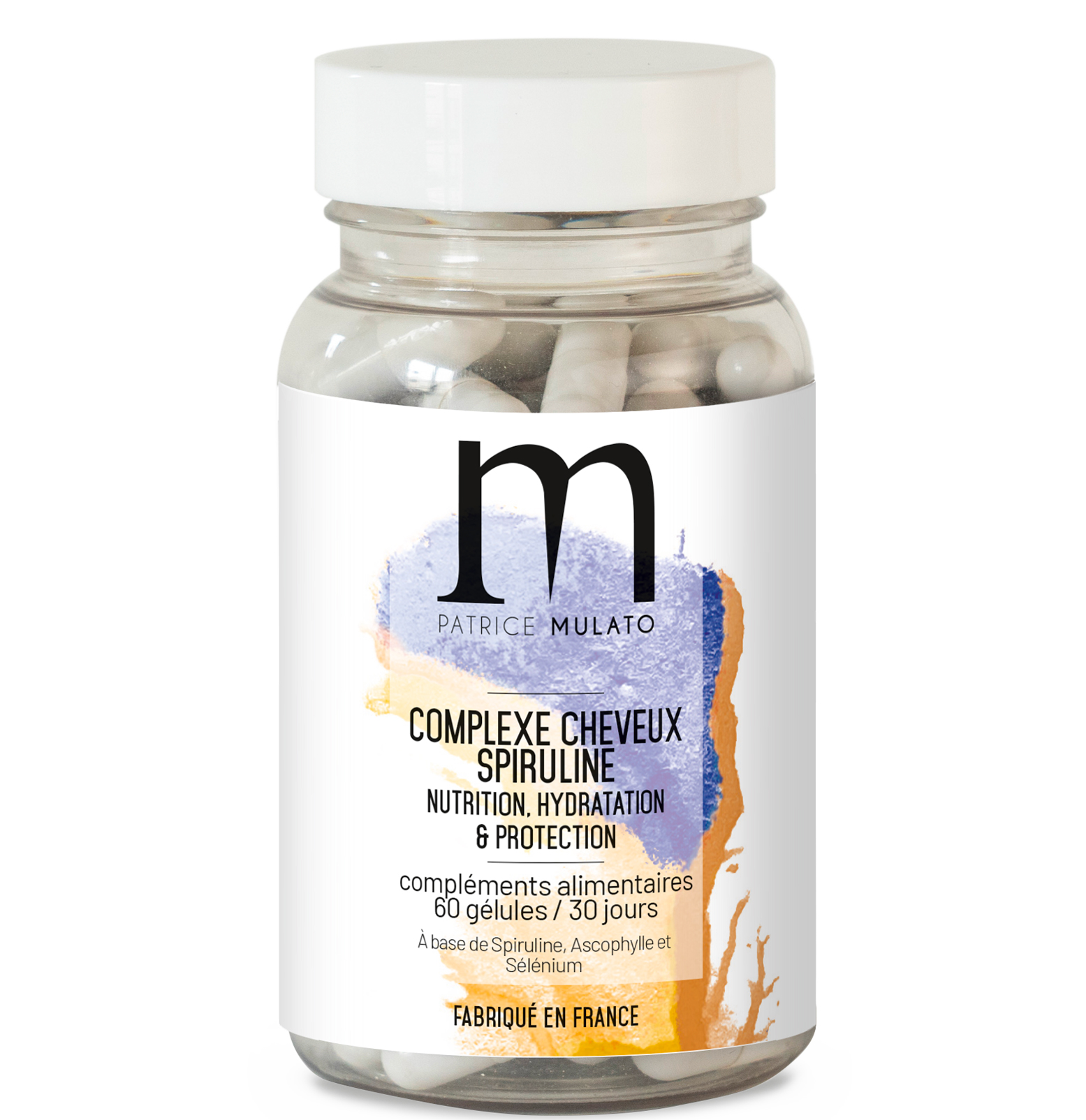 60 Gélules Complexe Cheveux Spiruline Mulato
