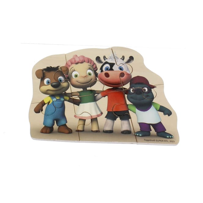 Toggolino - Holz Puzzle - 4 Freunde - 6 Teile