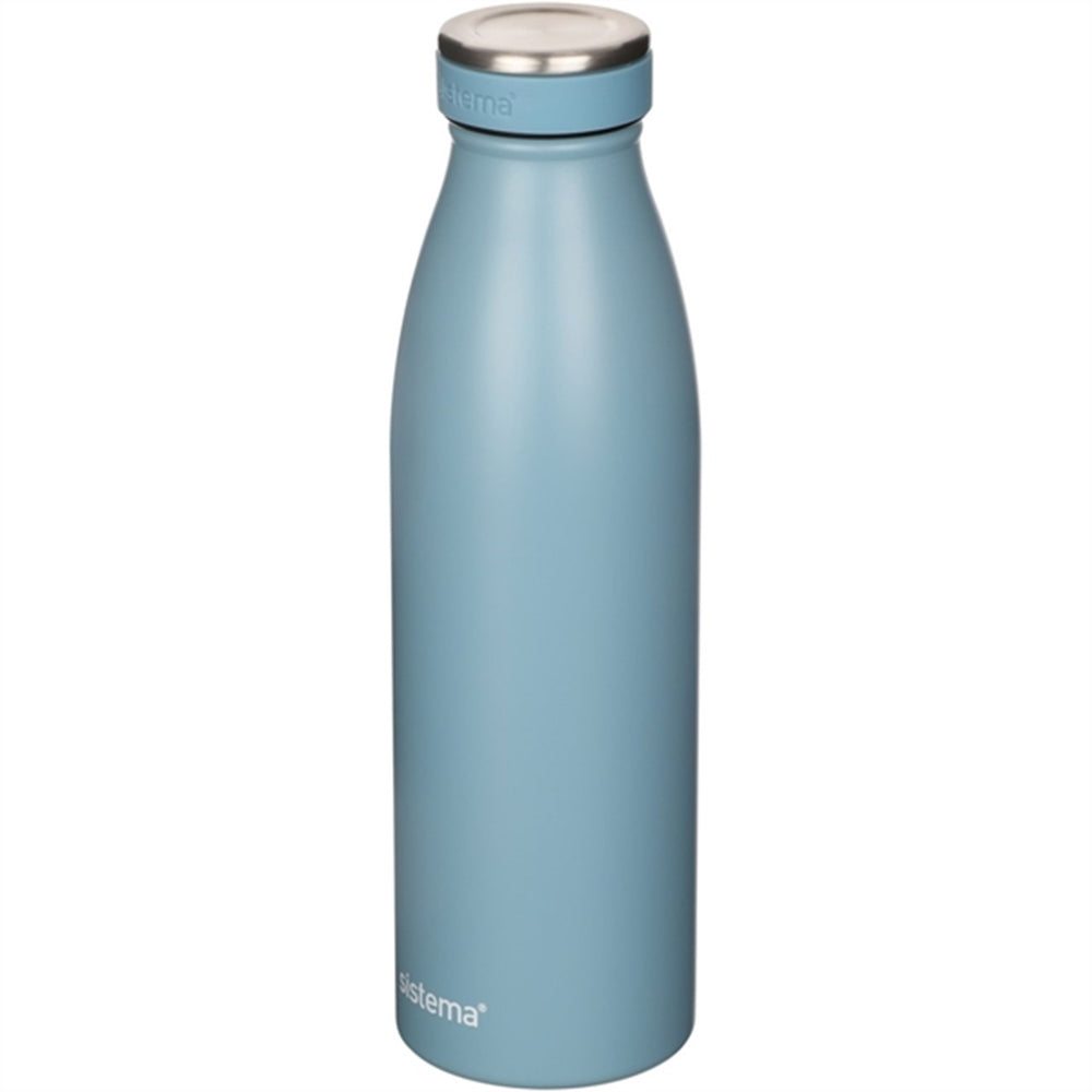 Køb Sistema Stainless Steel Drikkedunk 500 ml Coast Blue