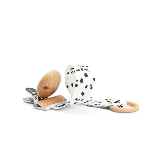 Attache tétine en bois   Dalmatian dots        de               Elodie Details