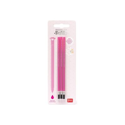 Legami - Pack de 3 recharges pour stylo à encore gel - rose