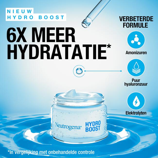Neutrogena® Hydro Boost Aqua Gel, vochtinbrengende gel, vochtinbrengende crème, normale en gemengde huid, olievrij, 50 ml