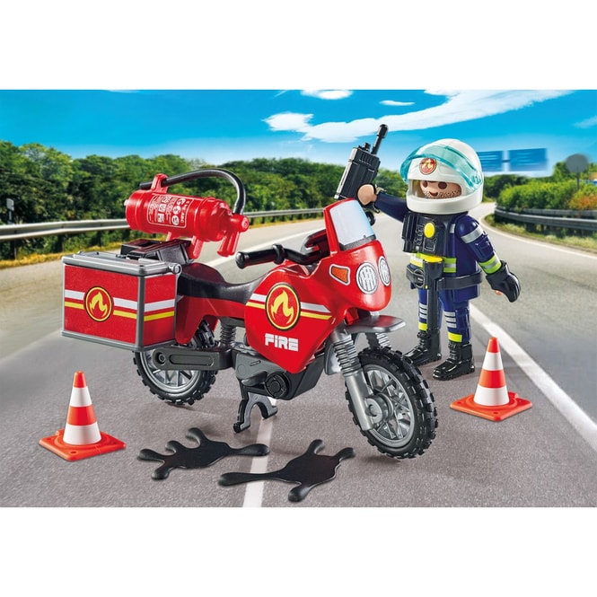 Playmobil® 71466 - Feuerwehrmotorrad am Unfallort - Playmobil® Action Heroes