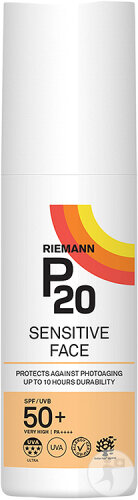 Riemann P20 Sensitive Face Crème Solaire IP50+ Flacon 50g Nouvelle Formule