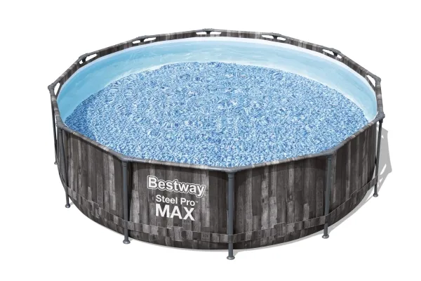 Bestway 5614X, 9150 L, Indrammet pool, Voksen & barn, Stige, Træ, 34,5 kg