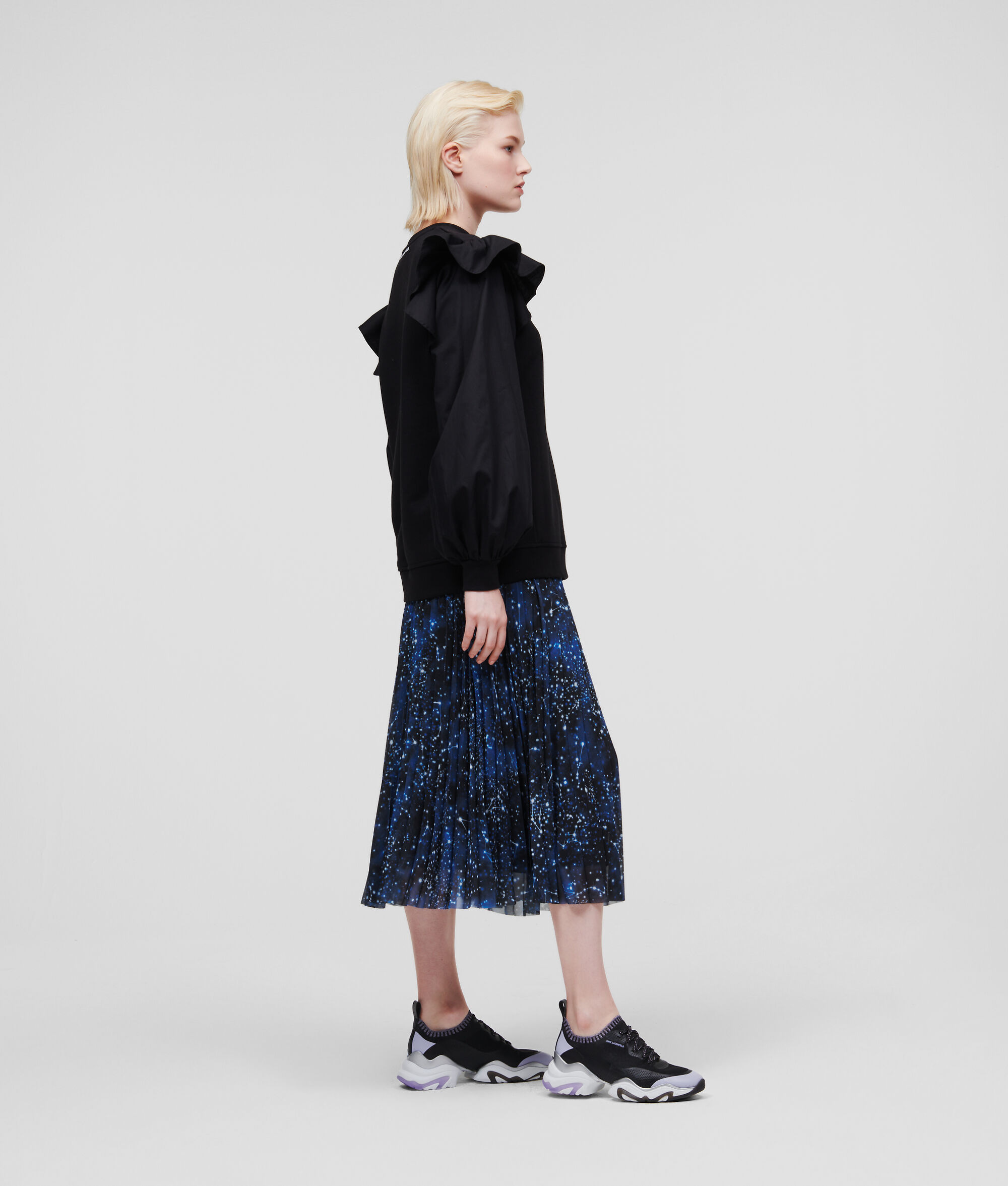 SWEAT-SHIRT EN TISSU MÉLANGÉ