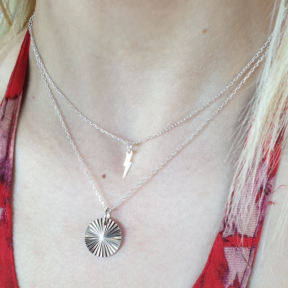 Collier Livia argent femme 45 cm