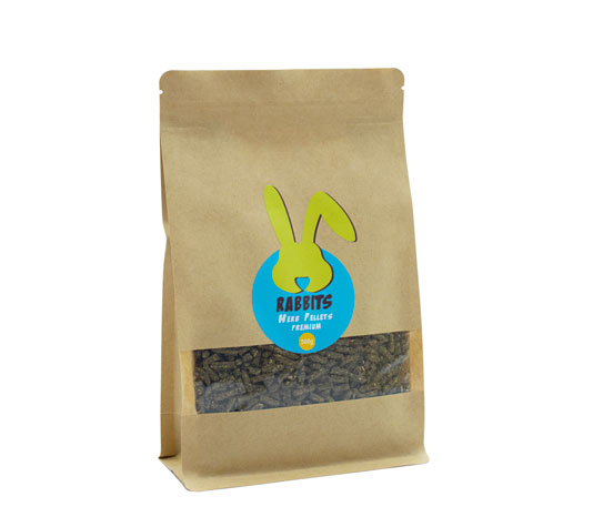 Ração Premium à Base de Ervas para Coelhos – 250g - Alimento Completo e Natural para Roedores (Coelhos, Porquinhos-da-Índia...) - Alimento Completo à Base de Plantas