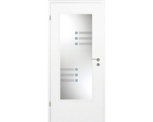 Pertura binnendeur Soley wit gelakt (vergelijkbaar met RAL 9010) 86,0x211,0 cm Links met lichtuitsparing G3 (zonder glas)