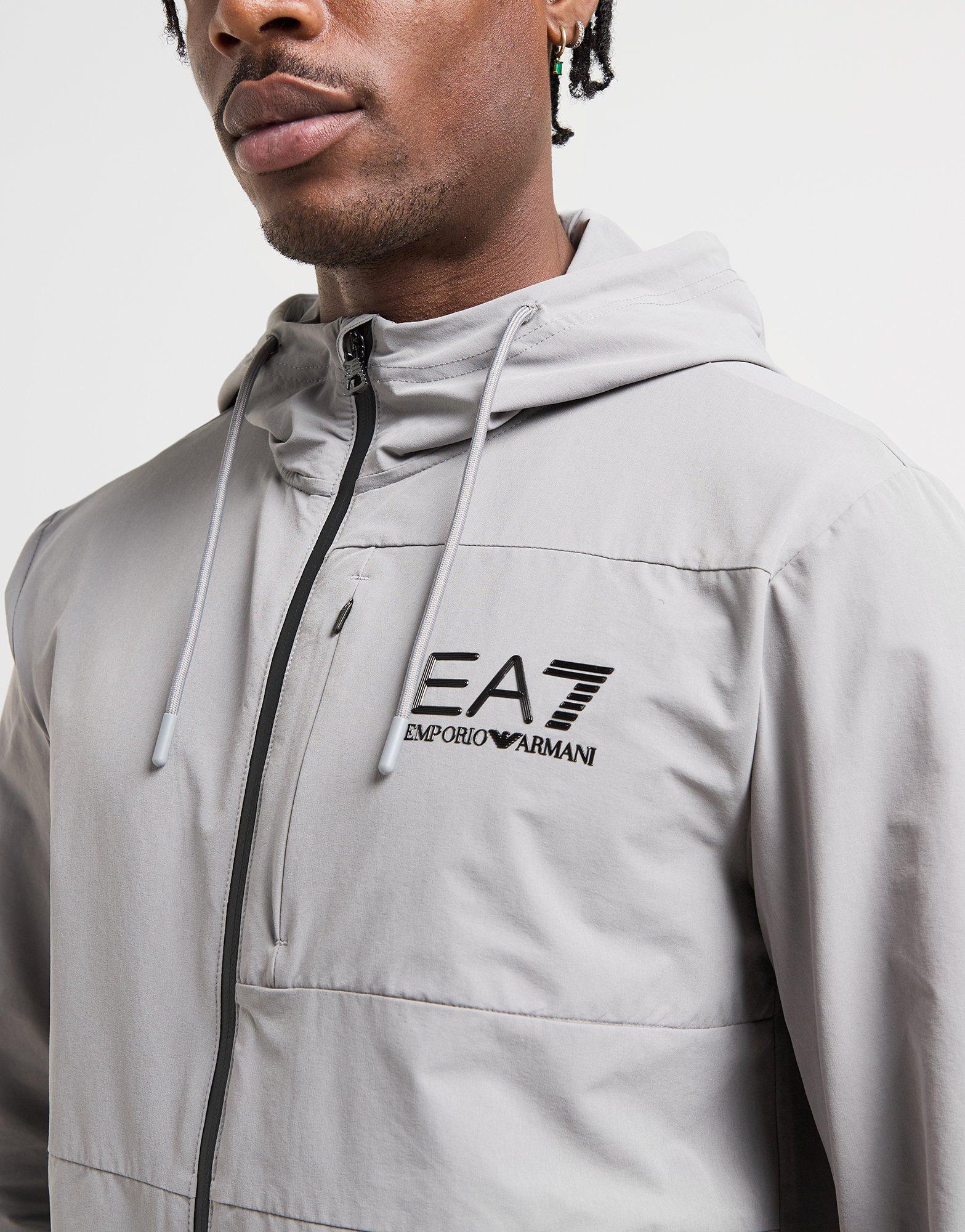 EA7 Emporio Armani Sweat à Capuche Tech Zippé Homme