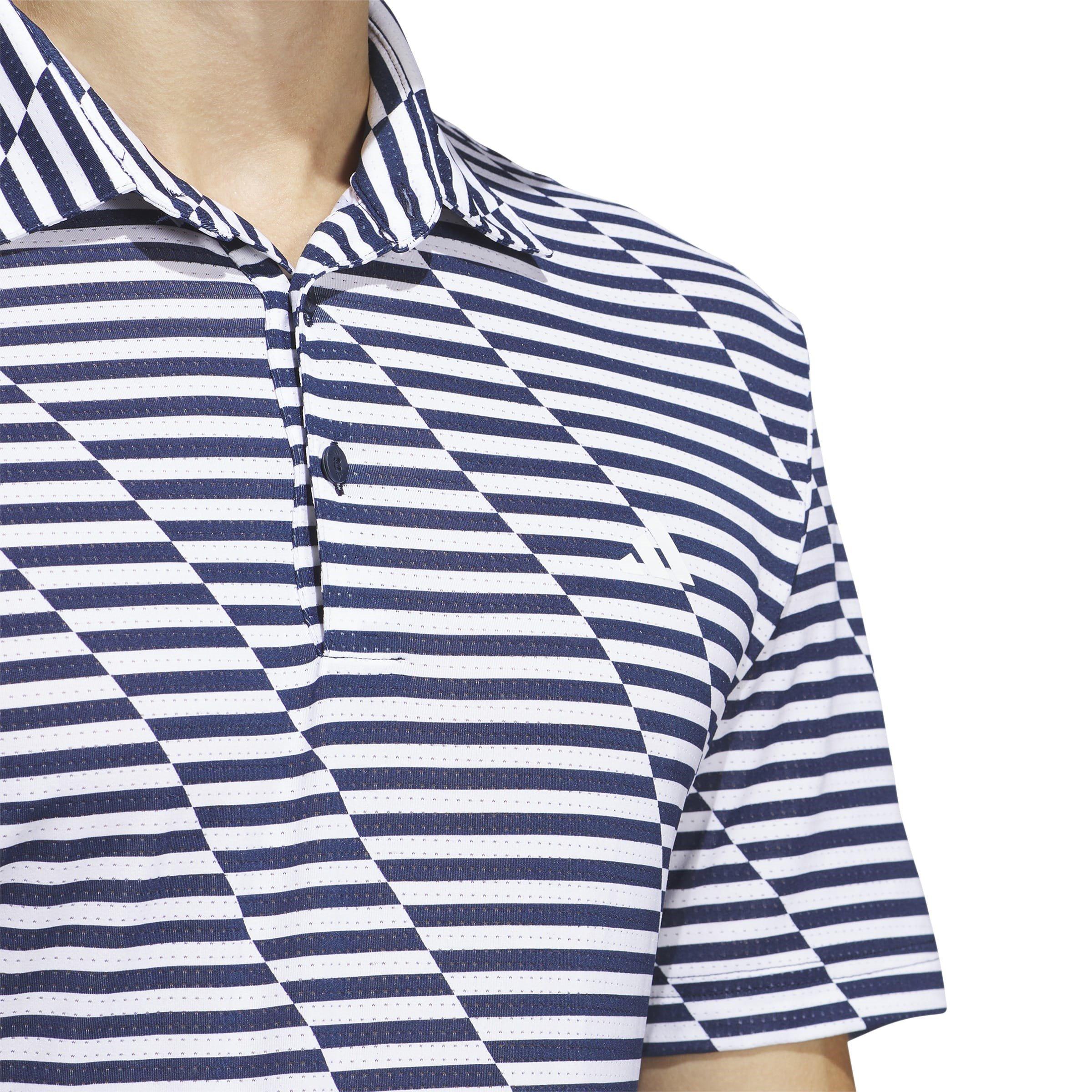 adidas Mesh Print Polo Shirt Mens