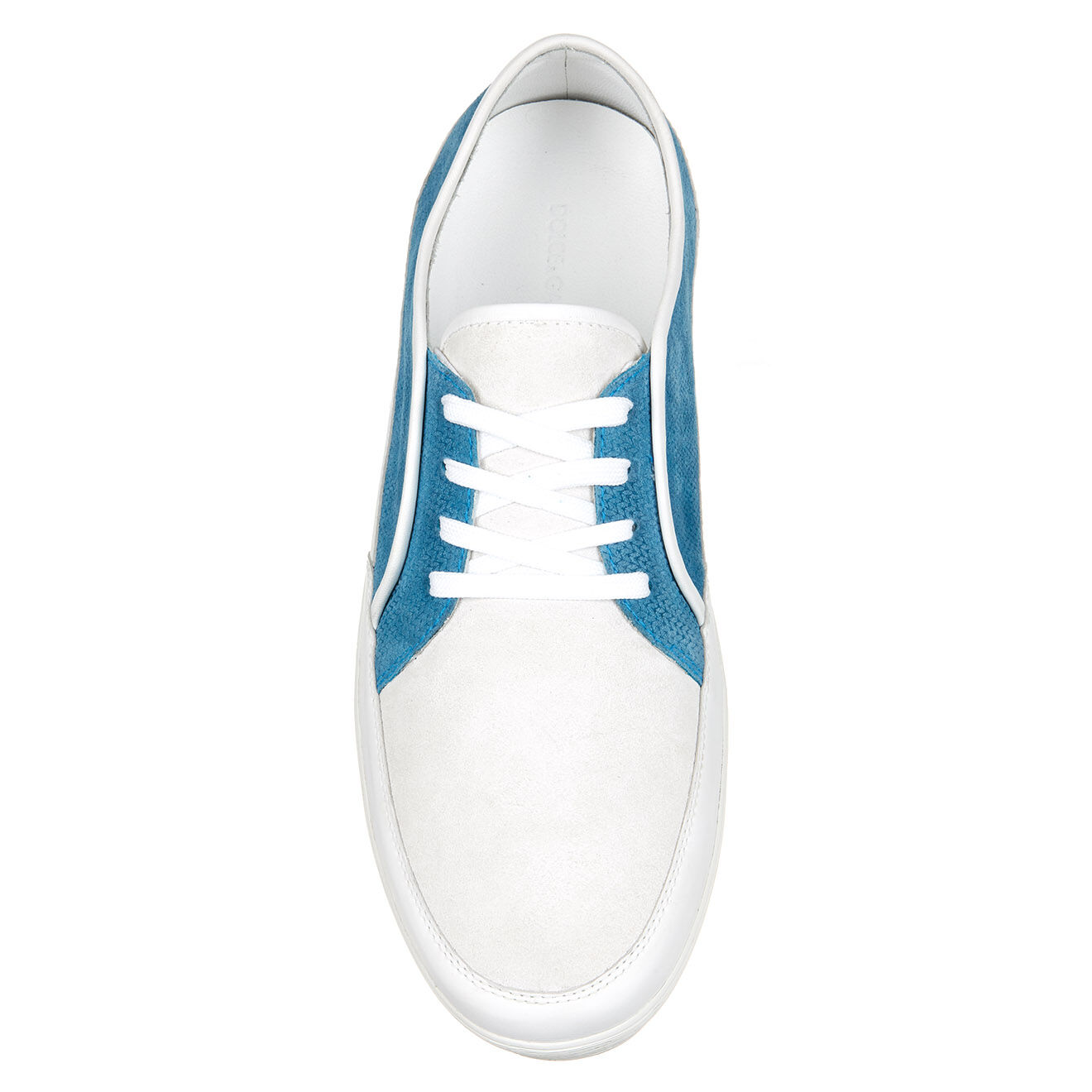 Dolce & Gabbana Baskets en Velours de Cuir bleu/blanc
