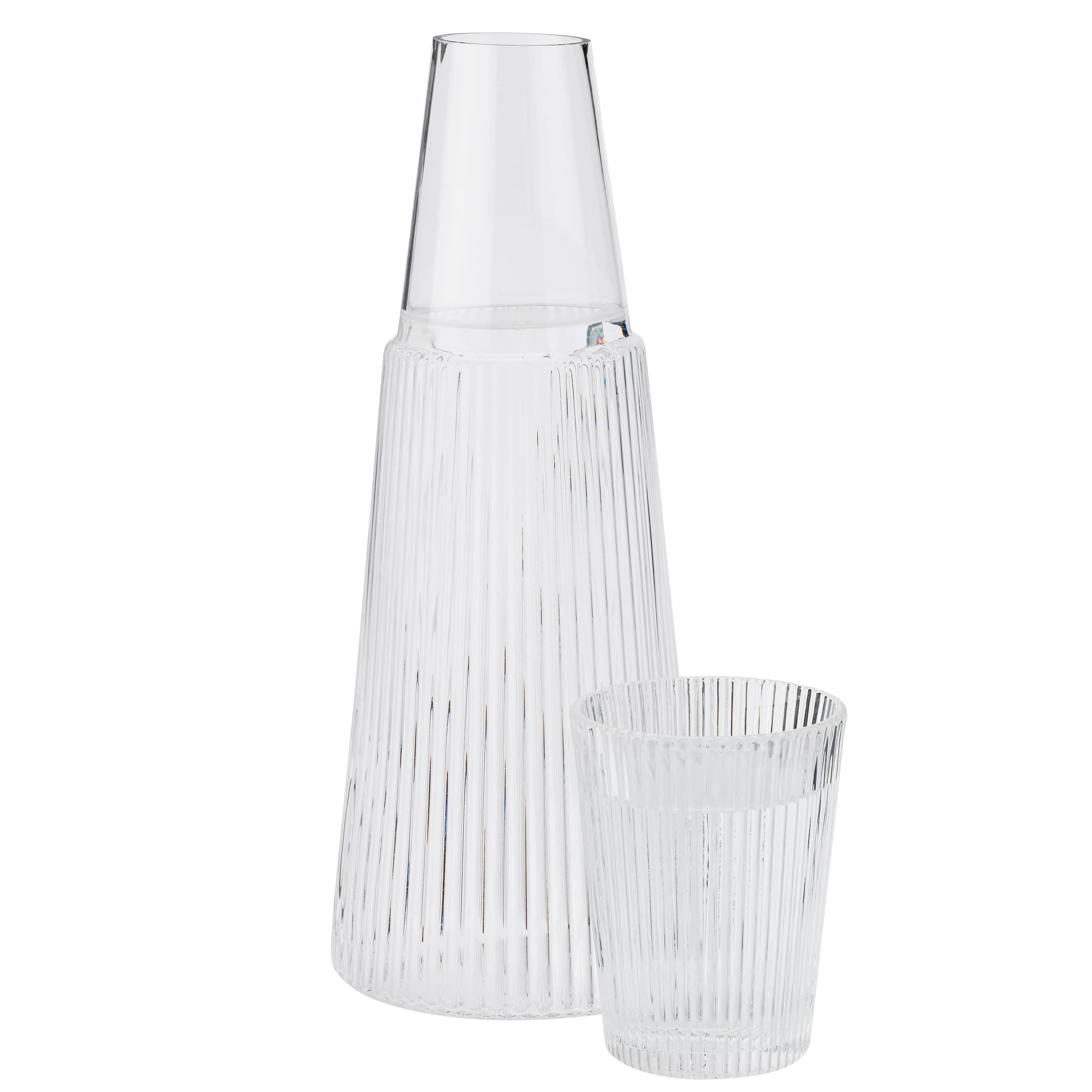 Stelton  Pilastro karaffel med glas, klar - 1,0l.