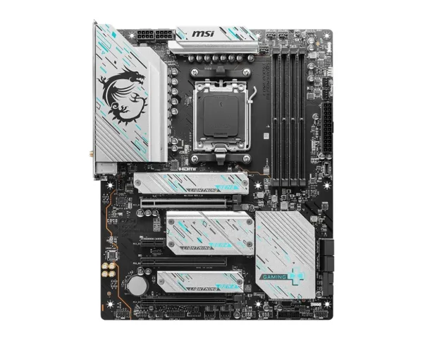 MSI X670E GAMING PLUS WIFI - Bundkort - ATX - Socket AM5 - AMD X670E Chipset - USB-C Gen 2x2, USB-C 3.2 Gen2, USB 3.2 Gen 2, USB 3.2 Gen 1 - Wi-Fi 6, Bluetooth, 2.5 Gigabit LAN - onboard grafik (CPU påkrævet) - HD Audio (8-kanaler)