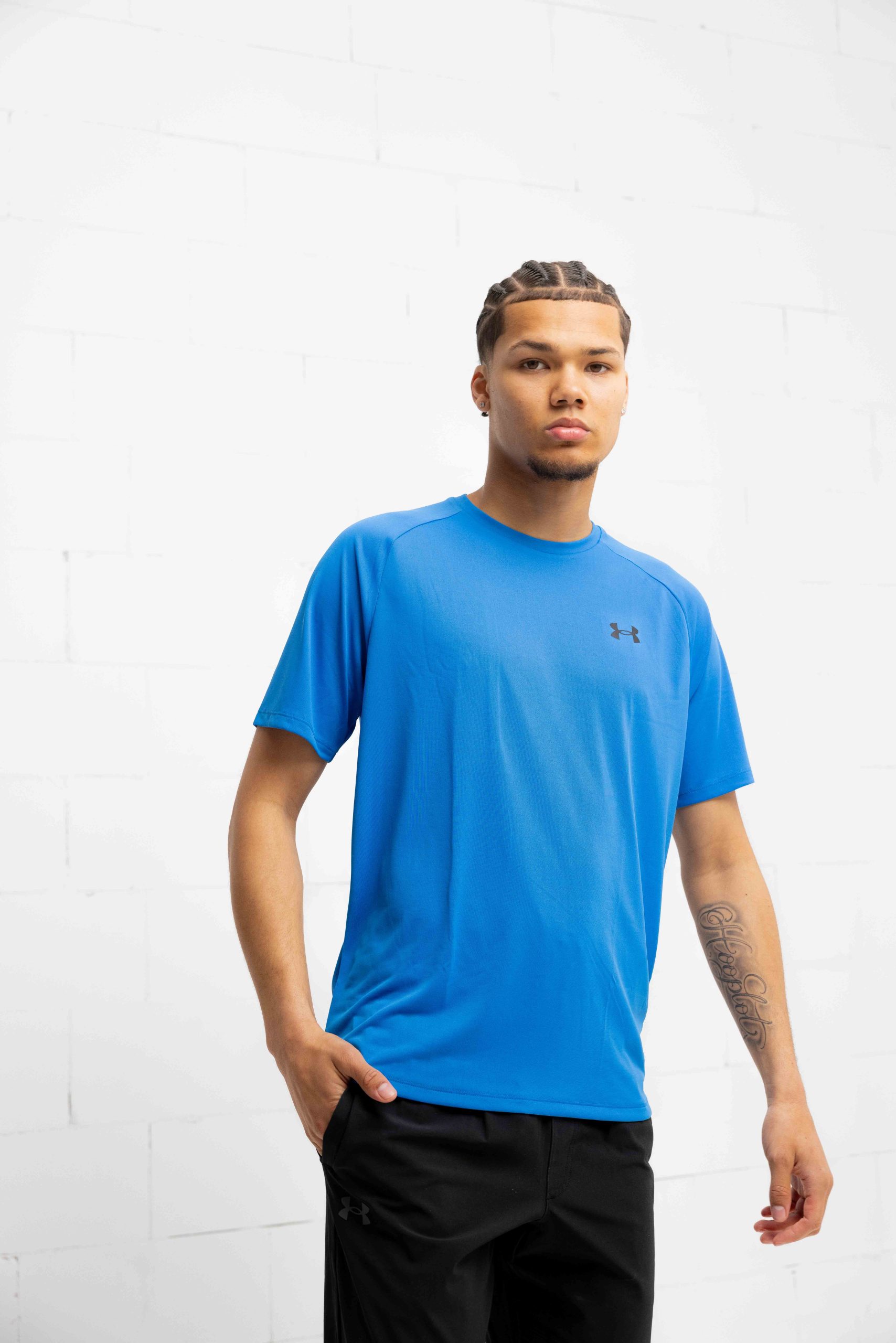 Under Armour Tech 2.0 T-Shirt Heren Blauw