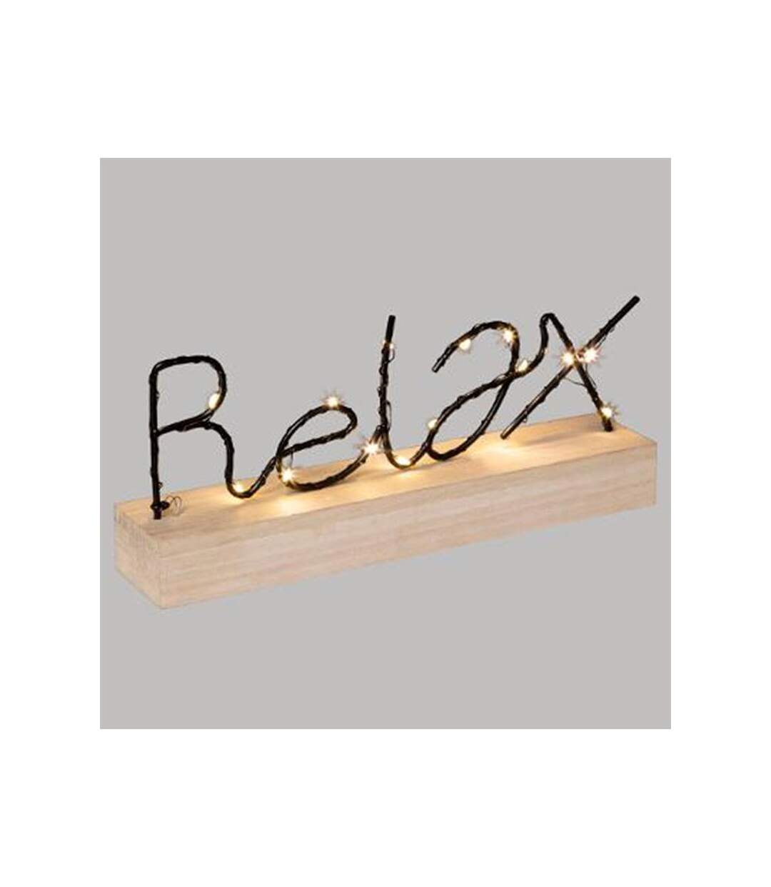 Décoration Lumineuse Led Relax 28cm Noir
