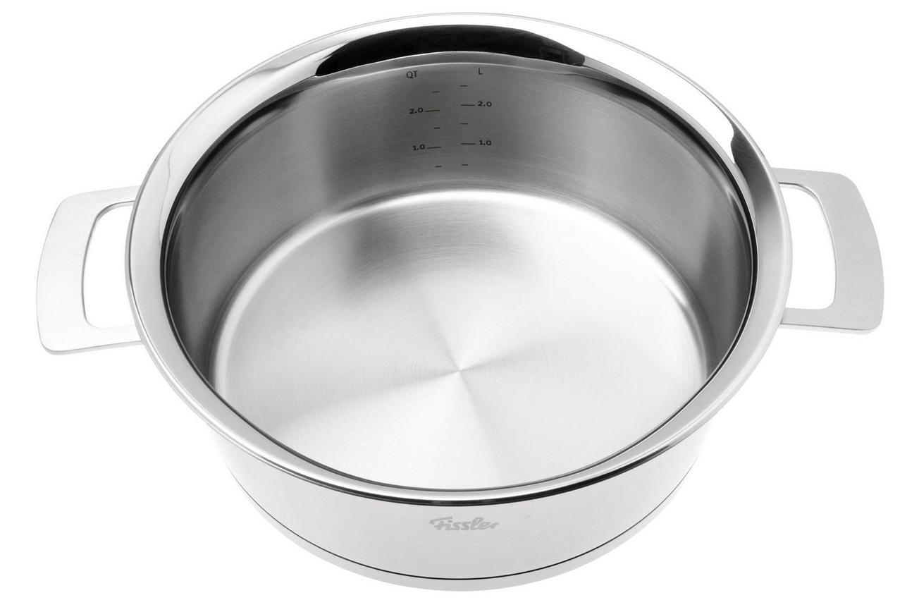 Fissler Phi Collection 016-123-24-000-0 lage kookpan, 24 cm, 3.9L, glazen deksel