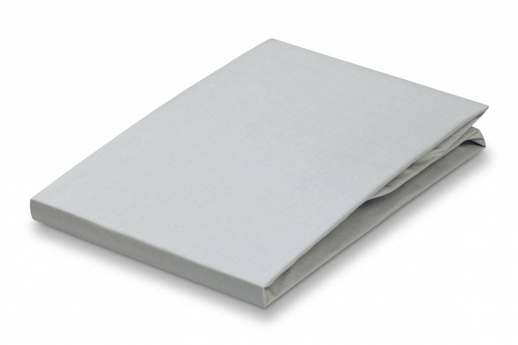 Percale Hoeslaken Silver Grey | 90 x 210 cm | Grijs | Katoen