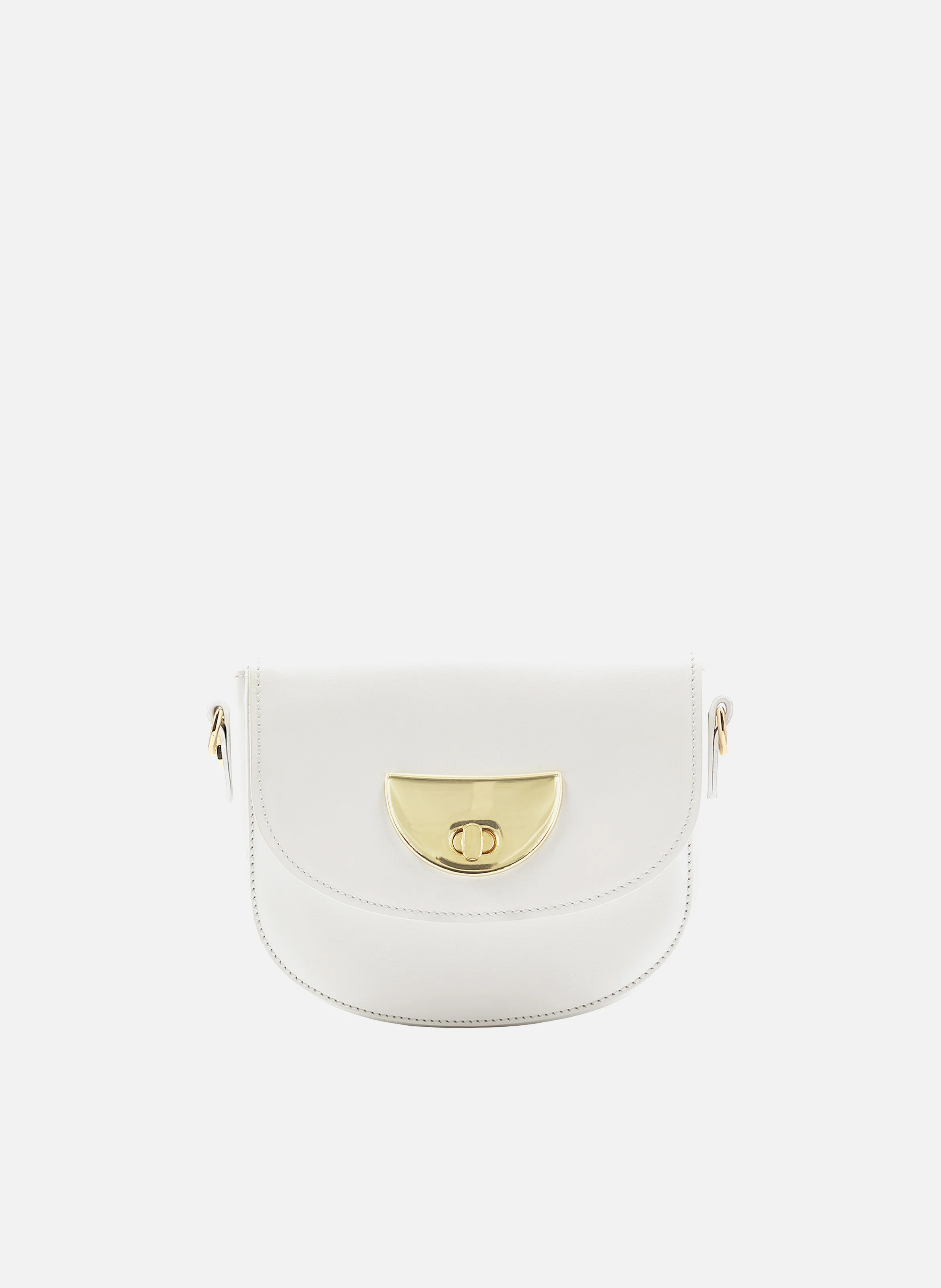 Mini sac cuir lisse | Blanc