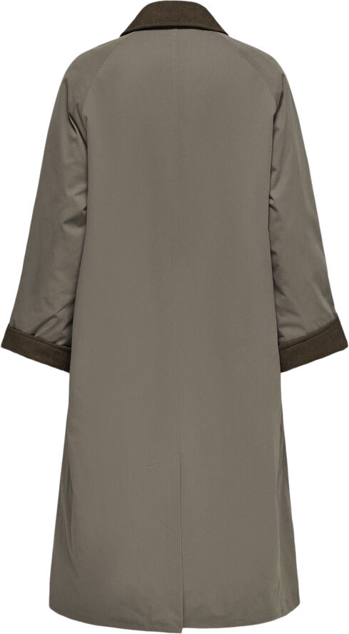 ONLY ONLORCHID CORDUROY MIX TRENCHCOAT C Walnut/chocolate brown