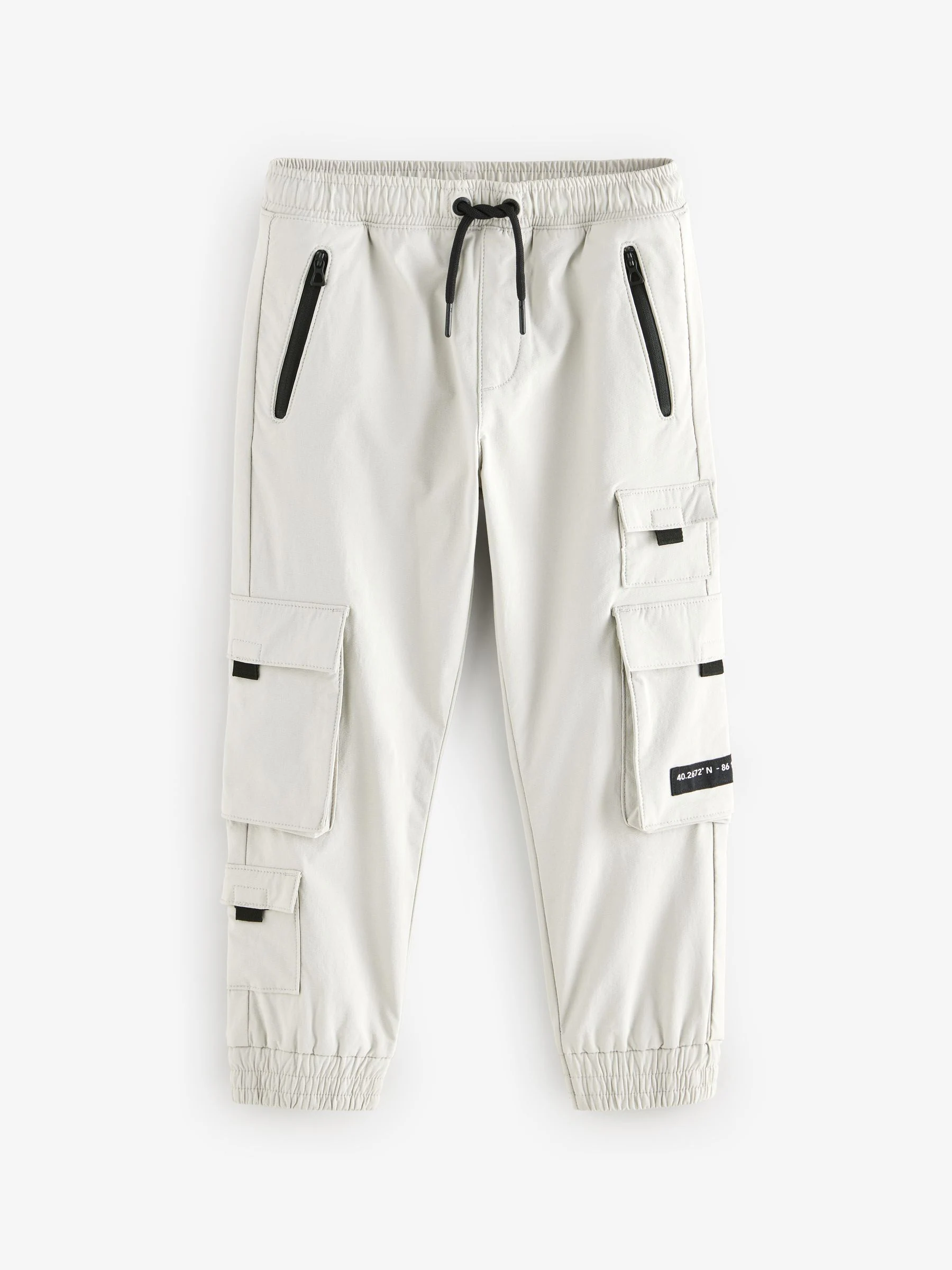 Lichtgrijs - Cargo Premium putty-broek (3 - 16 jr)
