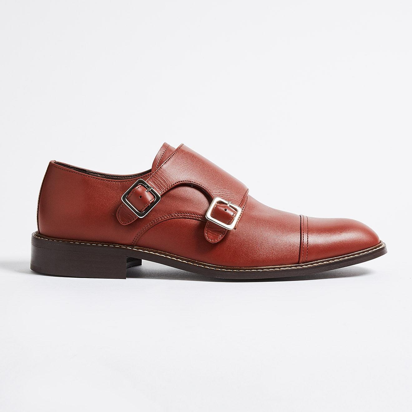Klom Monks Guillaume  en Cuir lisse marron