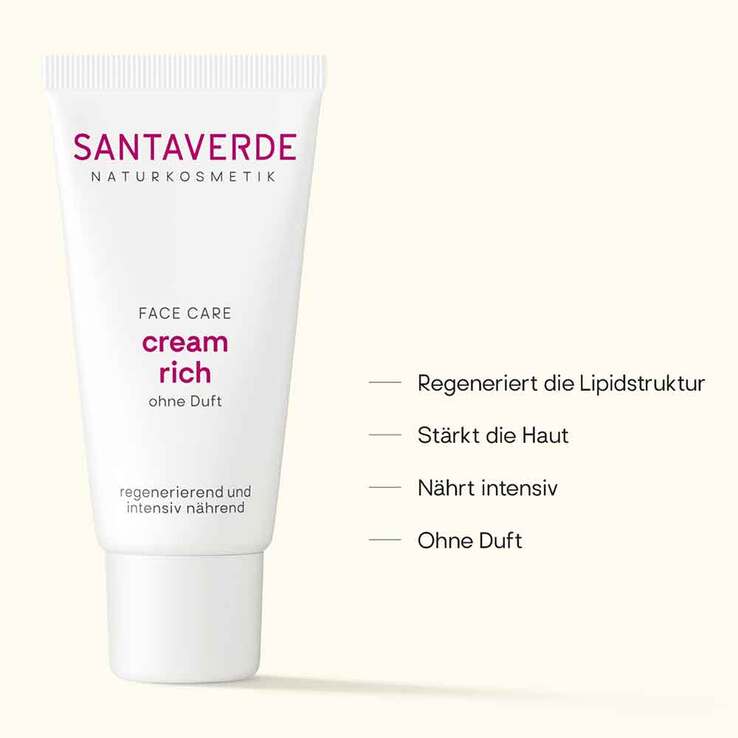 Aloe Vera Creme rich ohne Duft, 30 ml