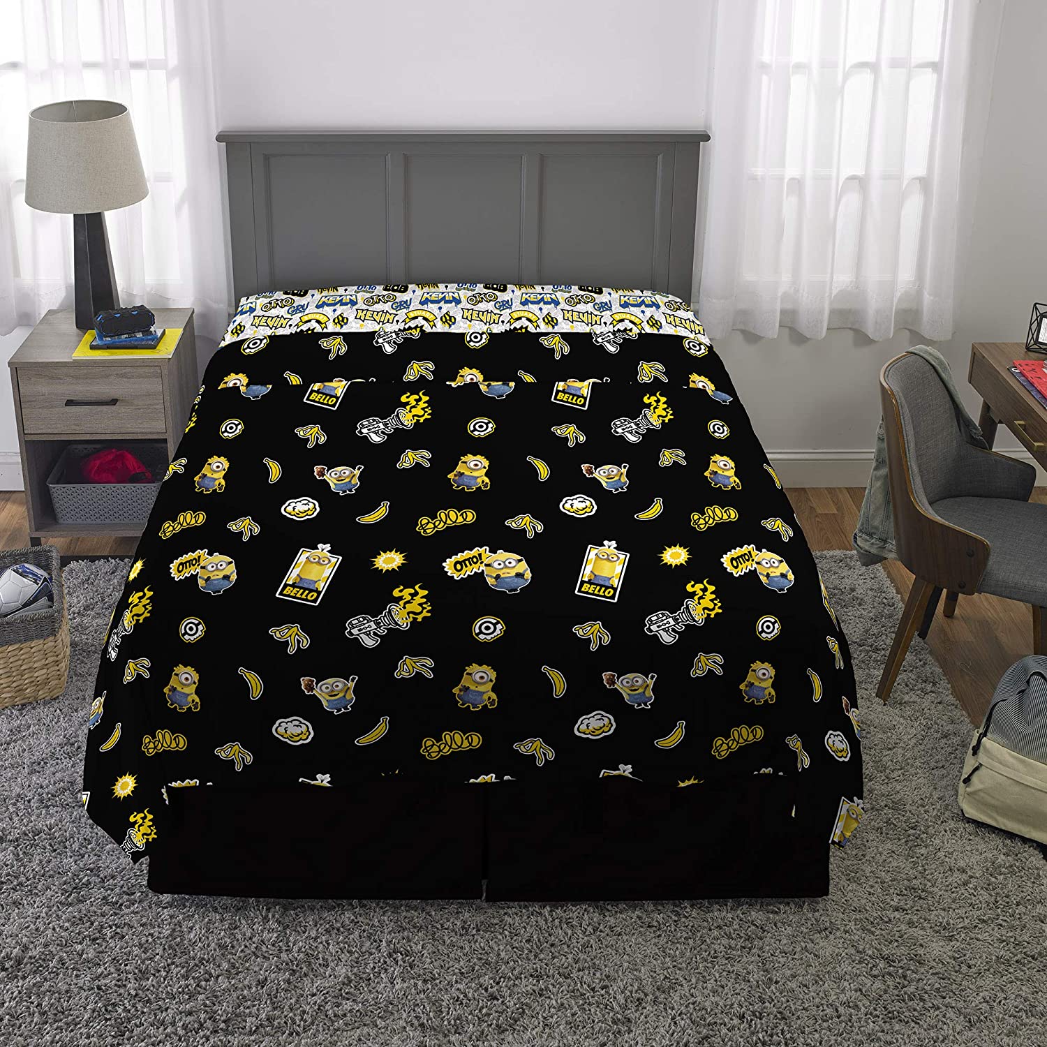 Twin Super Mario 3-Piece Bed Sheet Set.1 Flat Sheet 1 Fitted Sheet 1 Pillow Cases