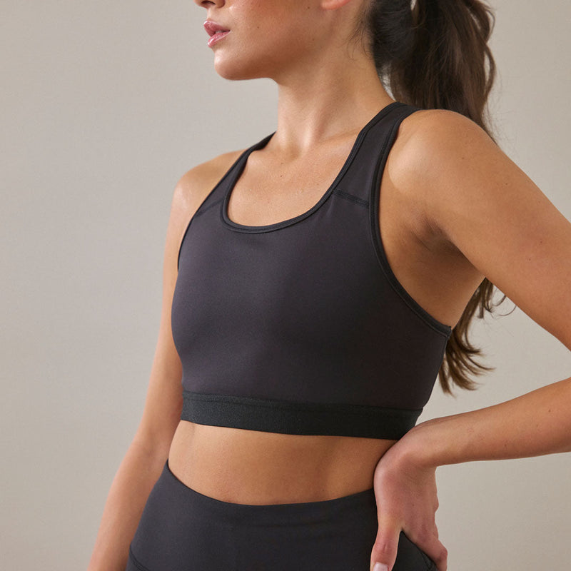 Sport-BH aus recyceltem Polyester Hellgrün
