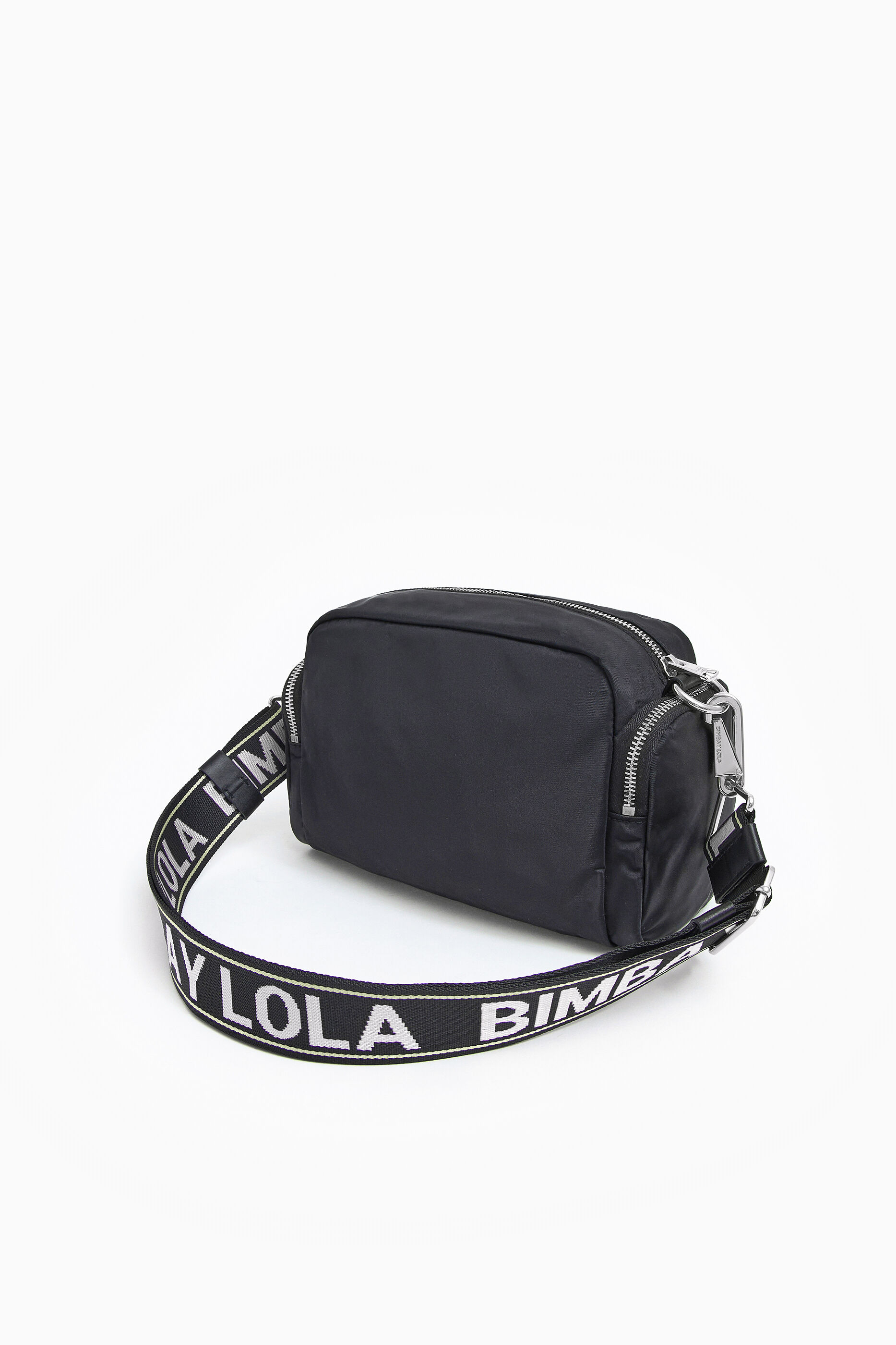 Bolsa de ombro M em nylon preto