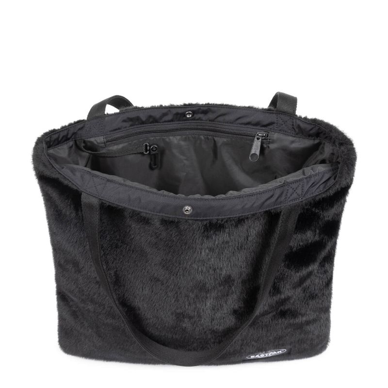 Sac shopping Charlie 46 cm effet fourrure Fuzzy Black